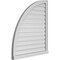 Ekena Millwork Quarter Round Top Left Surface Mount PVC Gable Vent w/ 2"W x 2"P Brickmould Sill Frame, 32"W x 36"H GVPQL32X3603SF - alternate 2